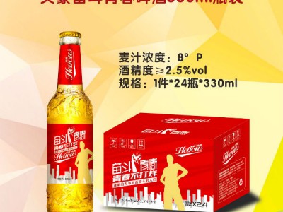 英豪奋斗青春啤酒330ml瓶装