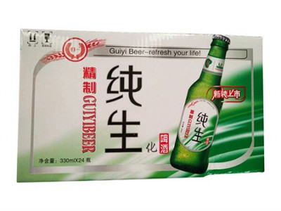 精制纯生化啤酒330ml×24罐
