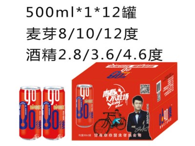 8090後青春啤酒红罐500ml*1*12罐