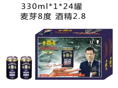 布加迪夜场啤酒蓝罐330ml*1*24罐