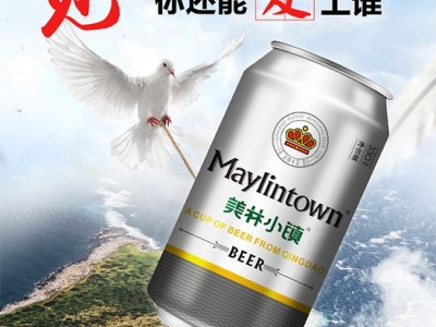 美林小镇330ML银罐海报