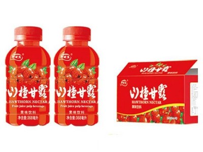 伊丽澳山楂甘露山楂汁饮料368mlx15瓶