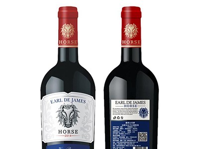 詹姆士伯爵法国马头干红葡萄酒