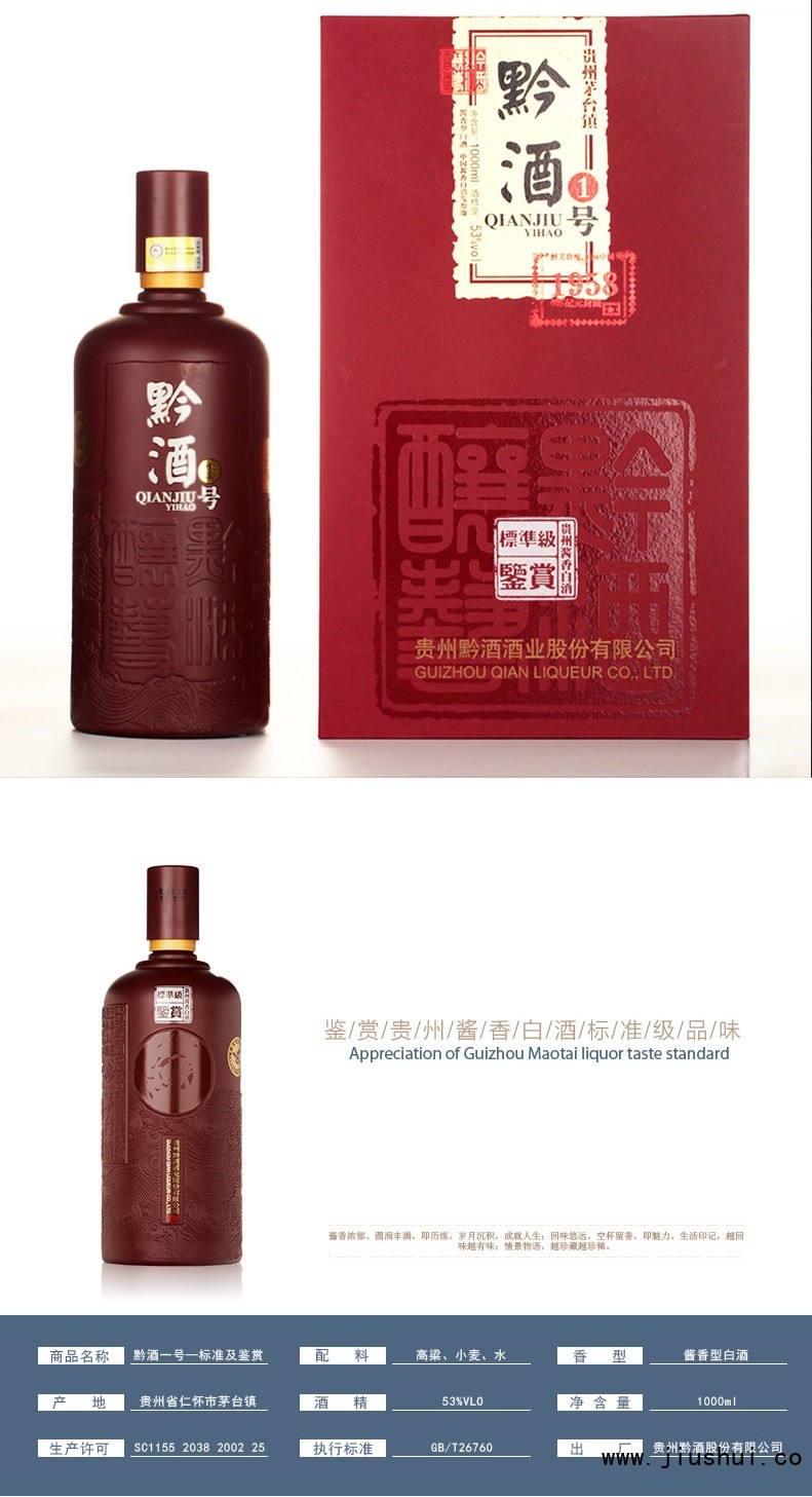 黔酒一号&middot;标准级鉴赏