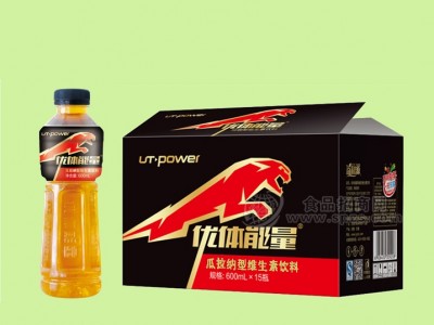 优体能量瓜拉纳维生素饮料600mlx15瓶