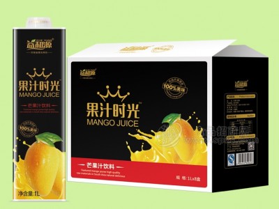 益和源 果汁时光芒果汁饮料1Lx8盒