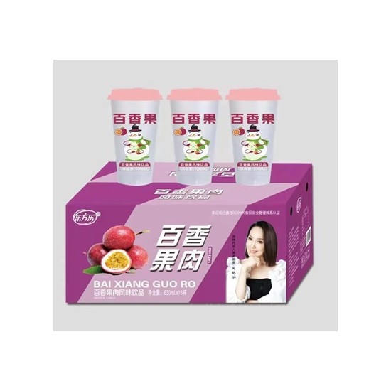 东方乐百香果果肉风味饮品630mlX15杯
