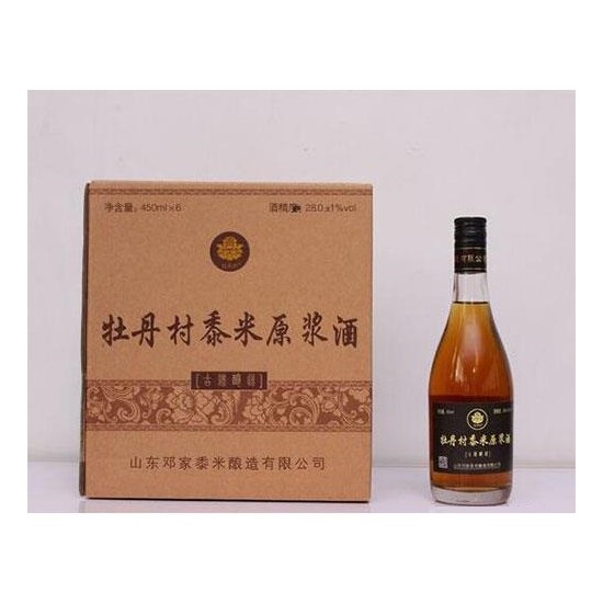 牡丹村黍米原浆酒28度450ml箱装