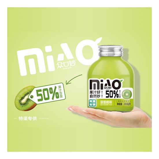 众口妙果汁饮料猕猴桃味260ml